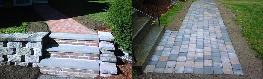 Salem, Windham, Pelham NH MA Hardscape - Patios, Walks, Stairs, Retaining Walls and Fire Pits